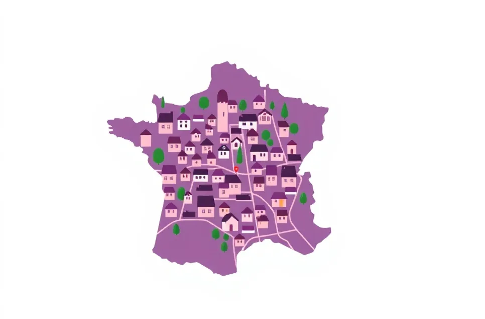 Carte du secteur d'intervention autour de Pontoise (95000)